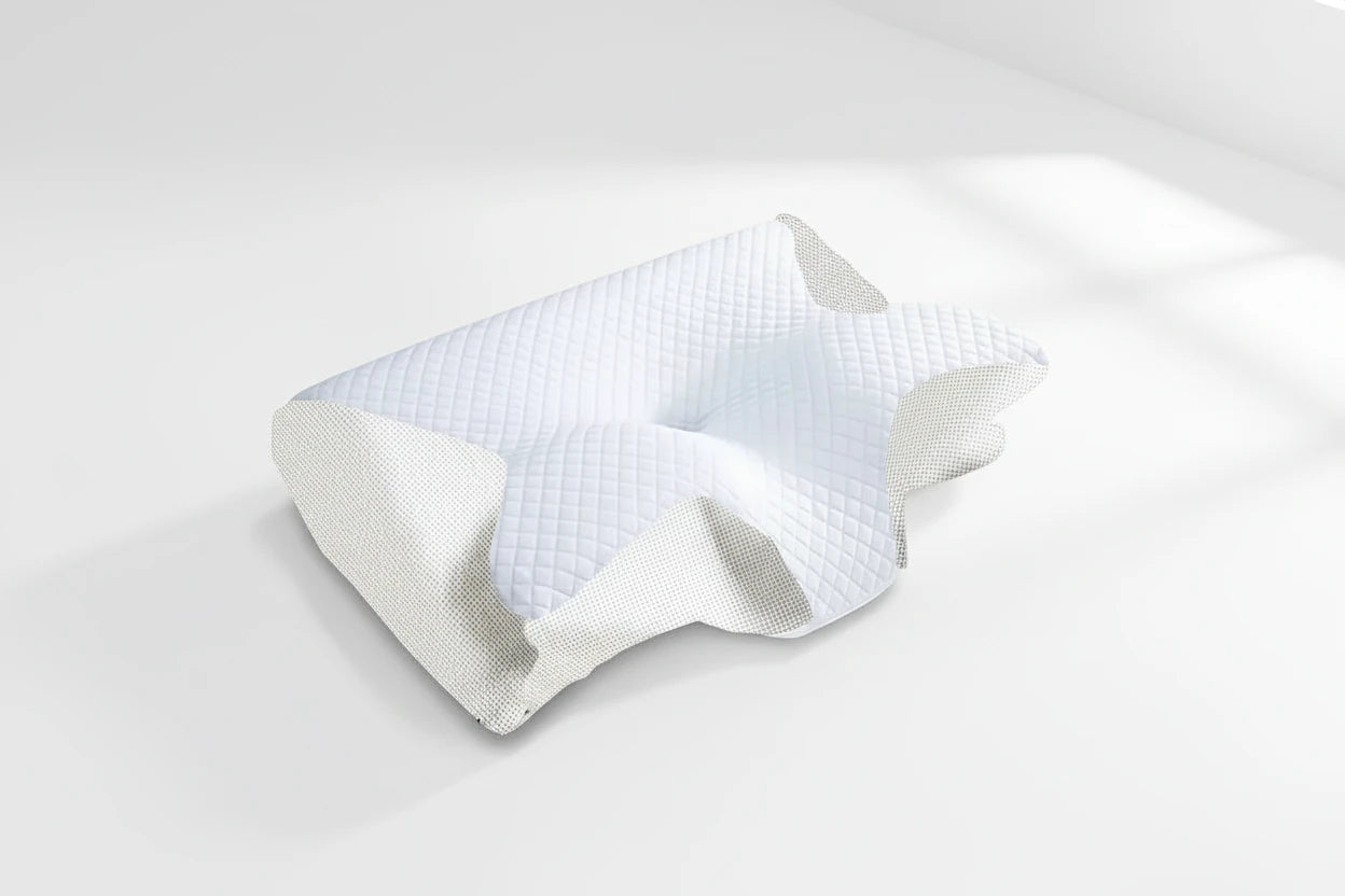 1pc Memory Foam Cervical Pillow, 2 in 1 Ergonomic Contour Orthopedic Pillow for Neck Pain, Contoured Support Pillows,Neck Pillow