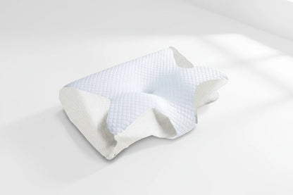 1pc Memory Foam Cervical Pillow, 2 in 1 Ergonomic Contour Orthopedic Pillow for Neck Pain, Contoured Support Pillows,Neck Pillow