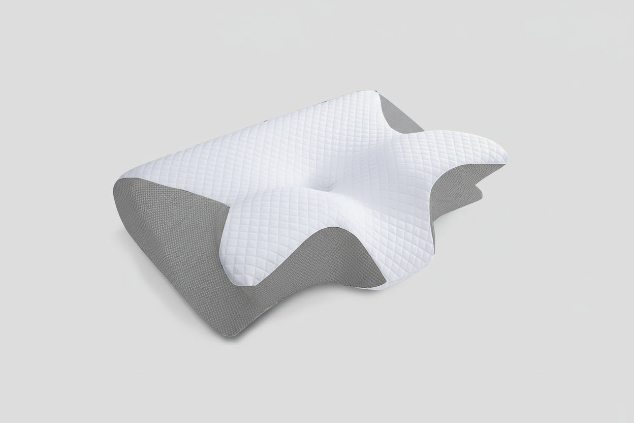 1pc Memory Foam Cervical Pillow, 2 in 1 Ergonomic Contour Orthopedic Pillow for Neck Pain, Contoured Support Pillows,Neck Pillow
