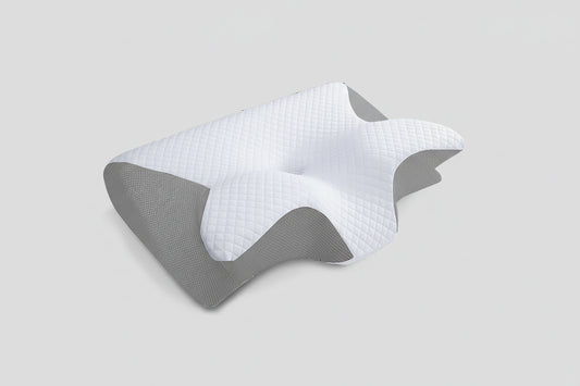 1pc Memory Foam Cervical Pillow, 2 in 1 Ergonomic Contour Orthopedic Pillow for Neck Pain, Contoured Support Pillows,Neck Pillow